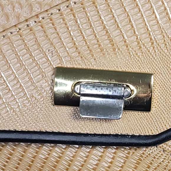 Roche Ventura Large Camel Emu & Burma Leather Autographed Shoulder Bag - Picture 8 of 10